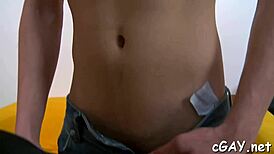 Tough Gay Stud's Wet Oral Tease Before Anal