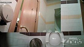 Hidden Cam Catches Girl with Big Fleshy Vagina