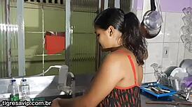Renan Fucks Tigress On Kitchen Sink Anal