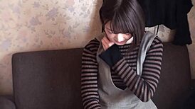 Japanese apparel clerk enjoys big cock POV sex in anime-style hentai.