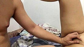 My filipina girlfriend's legs and chubby pussy turn me on