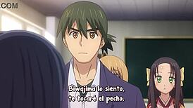 Watch Nobunaga-sensei tease those big anime tits?