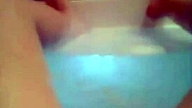 Relaxing under the hot water in the shower