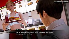 18yo teen strips at job interview in waifu academy