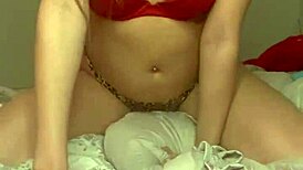 sexy asian laci aioki humps pillow to orgasm