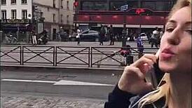 second day in paris flashing with my bbc!