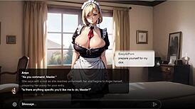 Erotic Story Features Obedient Big Tits Blonde Maid Anya Ai In Sexting Roleplay