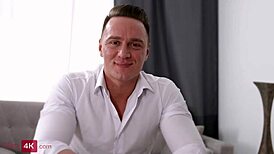 Brunette Kiara Gold Feels Satisfied By Boyfriend In Kitchen