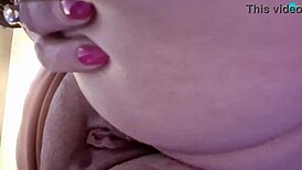 Mature Friend's Hairless Shaved Pussy Masturbation In Homemade Video