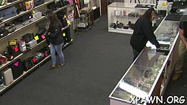 Amateur Babe Bent Over For Backroom Fucking And Blowjob