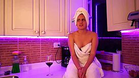 hot babe have an interview and gets horny with doggystyle and blowjob.