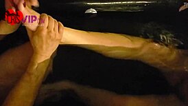 wife in hotel with cuckold and pregnant prostitute