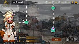 android girl in robolife2 hentai game uses sextoy for anal drill orgasm