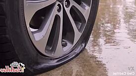 Muscular Pornstar Cleo Cadillac Takes Big Cock in Ass and Pussy