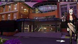 Steps of debauchery 50 - naked girl in the cafe