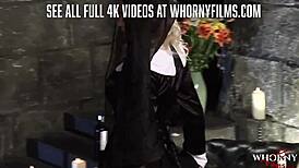 whorny films captures priest diving into wild swingers sex at church