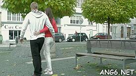 Babes' carnal cock pleasuring makes the man hungry with needs 😈