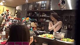 Successful Hidden Camera Footage of Secret Snack Bar Offering Free Cocks and Semen.