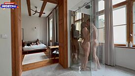 she said yes to joining the gay group fuck in the shower