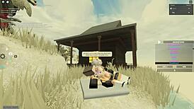 Whore bent over for deepthroat blowjob, doggystyle pussy sex, and anal assfucking