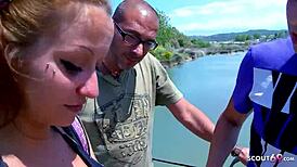 spanisch girl talks dirty to fuck on way home filmed