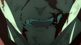 Itadori and Mahito in skyfall scene best quality