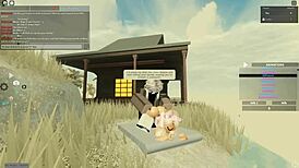 Whore bent over for deepthroat blowjob, doggystyle pussy sex, and anal assfucking