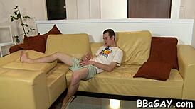 Amateur gay cock action with a huge dick