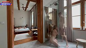 she said yes to joining the gay group fuck in the shower