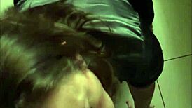 wow, french amateur in black leather pants and satin outfit gives blowjob then doggystyle fuck from behind pov!