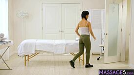 i licked that asian teen's chubby ass while she fingered the milf's pussy