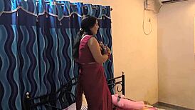 Zabardast Chudai in Red Saree with Non-Stop Big Ass Action
