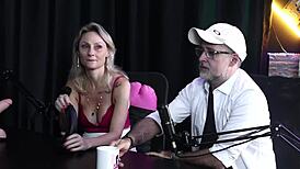 Blonde Slut Demonstrates Blowjob And Striptease, Showing Tits And Pussy, Leaving Husband Naked - Aline Fischborn And Flávio Paiva