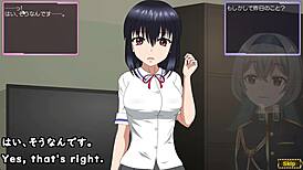 I watch the toyed girl in hentai groping her big tits
