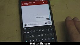 Oh wow, peyton robbie offers stepbro practice on her pussy in taboo ways!