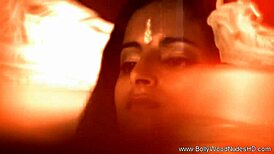 Brunette Goddess Undresses Dancing Nude