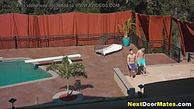 gay twinks peeping on hot jock and fucking him - foursome gay sex 😈