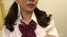 Kaon Sugimura in Uniform Teaches Naughty Lessons