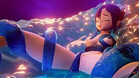 모나 슬라임 지배해 야생 헨타이 액션 장면!