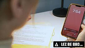 PAWG secretary anna claire clouds dominated by femdom boss casey calvert at work