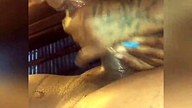 She went all out giving wet sloppy head to that big black dick