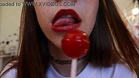 Nothing Unusual, Just Sucking on a Chupa Chups Lollipop