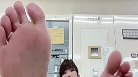 office asian japanese feet fetish