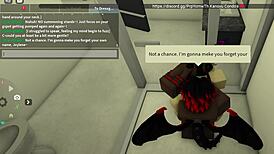 dracos bizarre blacking session unfolds with wild twists.