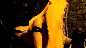 i'm bangin the fallen princess's big boobs in doggystyle threesome