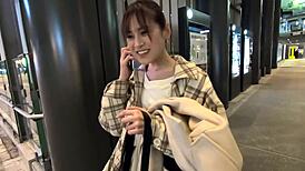 Stunning Asian babe delivers intense sucking and gets covered in cumshots homemade