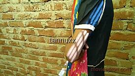 outdoor banging with girlfriend naha in wild teen action