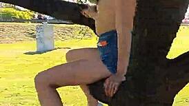 haha, meando desde un arbol en la gral paz lol