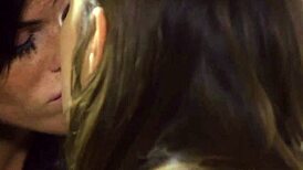 Glamorous lesbians feel passion on first date