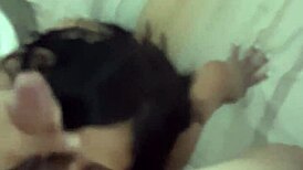 the cute venezuelan girl swallows my cum like a sexy little whore after blowjob